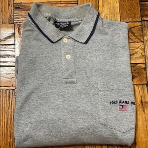 Polo Jeans Ralph Lauren gray pocket polo size: XL